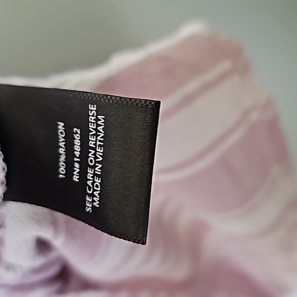 Torrid Spring size 3 crepe lavender rayon button front striped tank - Picture 7 of 11